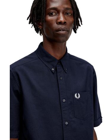 FRED PERRY CAMICIA OXFORD M5503 BLU AZUL