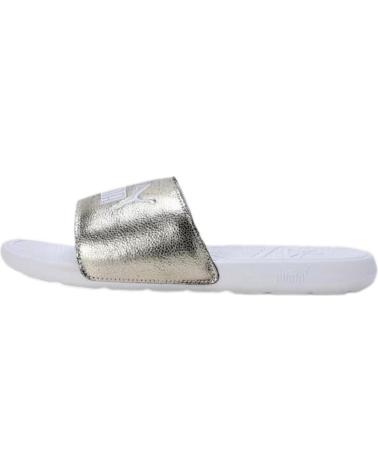 CLAQUETTE PUMA METALLIC BLANCHE 395395 BLANCO