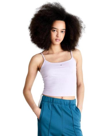 TOMMY JEANS TOP ESSENTIAL DW0DW17381 VIOLA MORADO