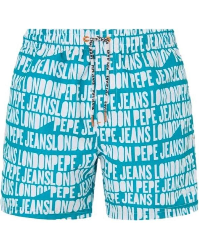 MAILLOT DE BAIN PEPE JEANS LOGO PMB10384 BLEU IMPRIMÉ AZUL