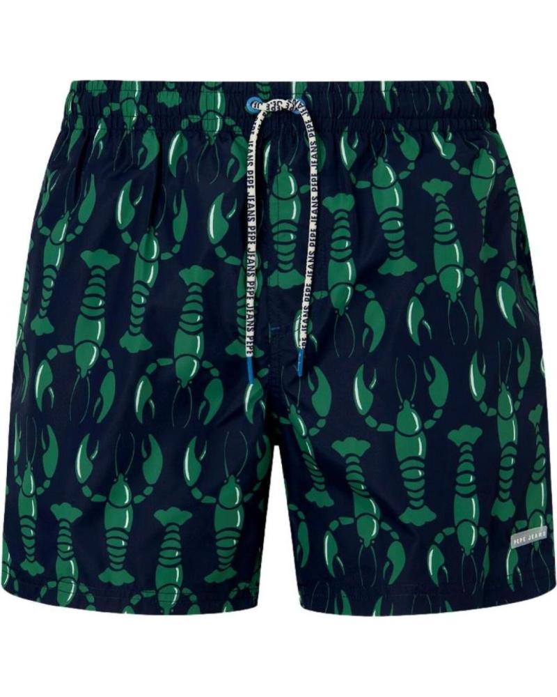 PEPE JEANS BADEHOSE LOBSTER PMB10392 MARINEBLAU MIT HUMMER-PRINT AZUL