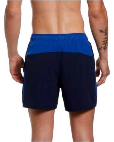 NIKE BADEHOSE VOLLEY NESSB500 MARINEBLAU MIT BLAUEN AKZENTEN AZUL