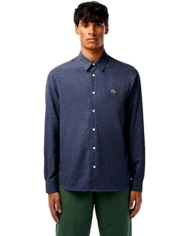 CAMISA LACOSTE SLIM FIT CH2573 AZUL AZUL