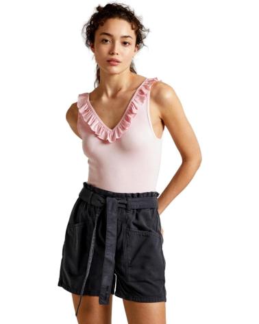 TOP PEPE JEANS LEIRE PL505851 ROSA CON VOLANT ROSA