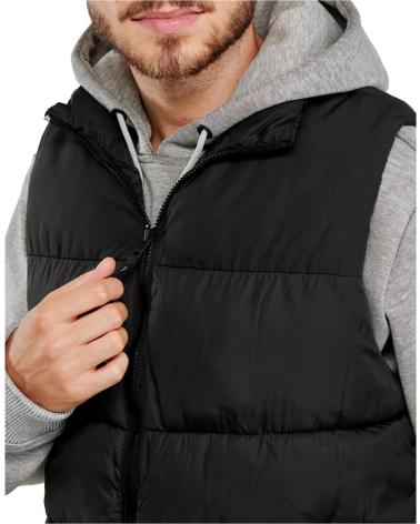 CHALECO ACOLCHADO JACK AND JONES 12212221 NEGRO NEGRO