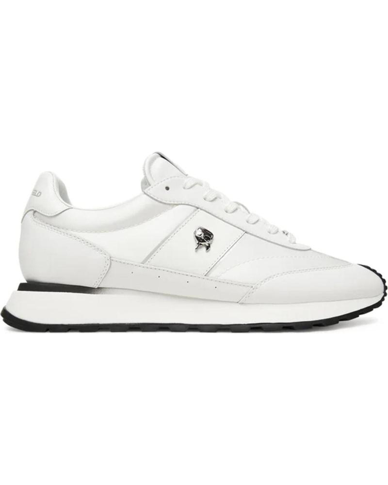 KARL LAGERFELD SAPATILHAS KAIRO IKONIK PIN LO LACE BRANCO BLANCO