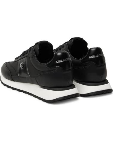 TÊNIS KARL LAGERFELD KAIRO IKONIK PIN LO LACE PRETOS NEGRO