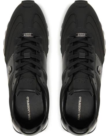 TÊNIS KARL LAGERFELD KAIRO IKONIK PIN LO LACE PRETOS NEGRO