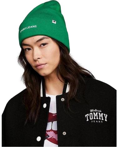 GORRO DE MALHA TOMMY JEANS AW0AW15843 VERDE DEFAULT TITLE