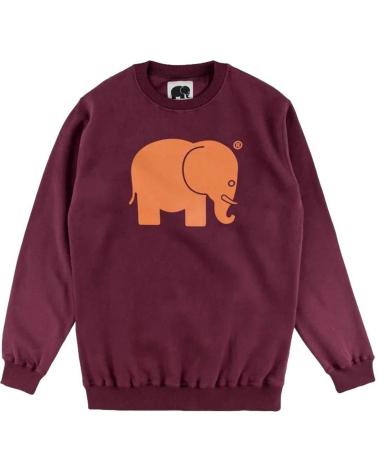 FELPA TRENDSPLANT 029020MBBC BORDEAUX CON ELEFANTE ROJO