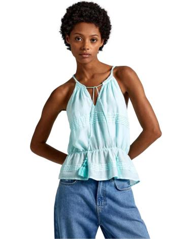 PEPE JEANS TOP DAISY PL304821 AZZURRO AZUL