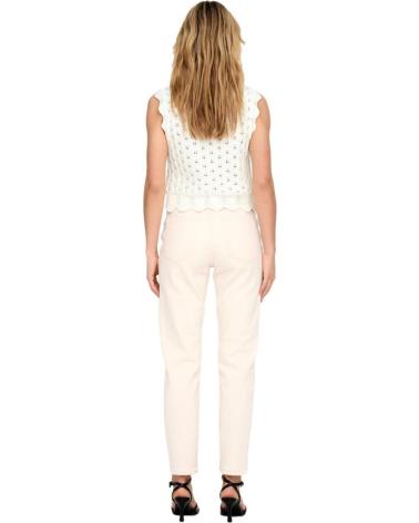 ONLY TOP IN MAGLIA SENZA MANICHE 15291602 BIANCO PANNA BLANCO