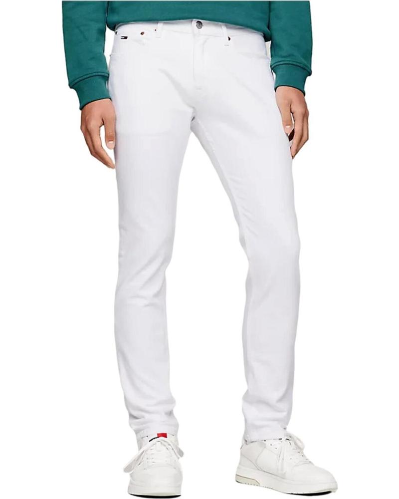 JEANS TOMMY JEANS SCANTON SLIM DM0DM18746 BIANCO BLANCO