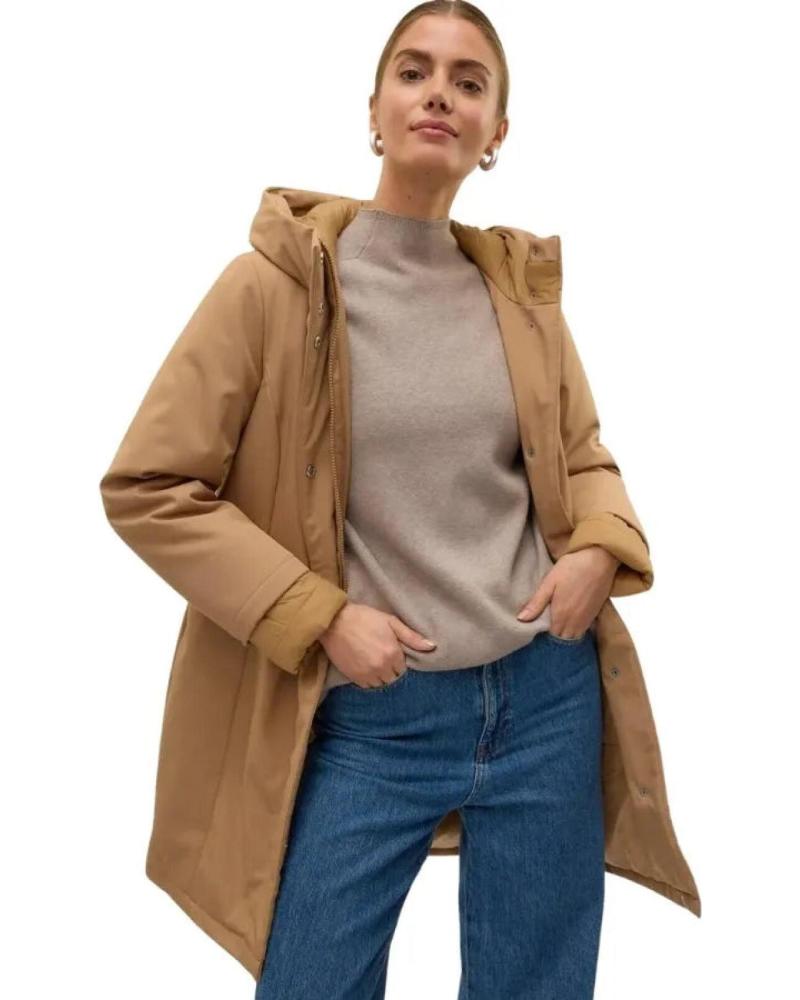 VERO MODA CHAQUETA ACOLCHADA CON CAPUCHA 10315457 BEIGE BEIGE