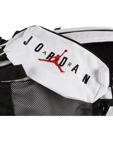 MOCHILA JORDAN 9B0503 BLANCA CON LOGO JUMPMAN Y AIR BLANCO