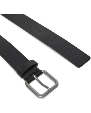 TOMMY JEANS CEINTURE EN CUIR AM0AM12044 BDS NOIR NEGRO