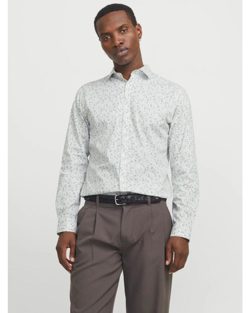 JACK AND JONES CAMISA SLIM FIT 12274381 VERDE ESTAMPADA VERDE