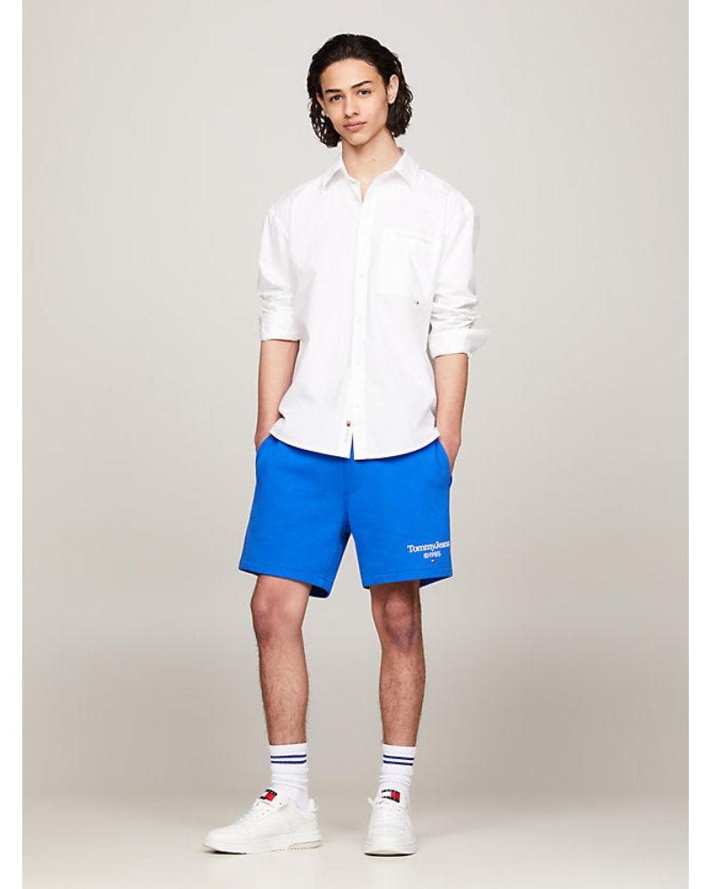 TOMMY JEANS CAMISA HOMBRE CLASICA RELAXED LOGO TOMMY DM0DM18959 BLANCO