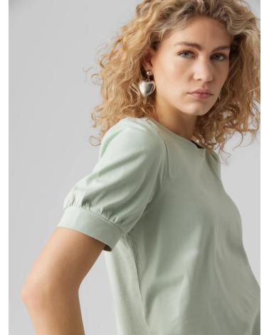 VERO MODA T-SHIRT ALGODÃO 10275520 VERDE GREEN