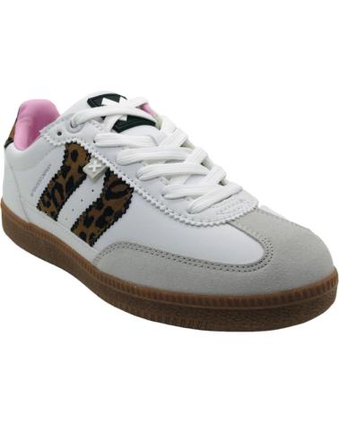 Lässige-sneaker-für-mädchen-XTI-XTI WEISSE FREIZEIT-SNEAKER MIT LEOPARDENMUSTER MODELL 151309-LEOPARDO