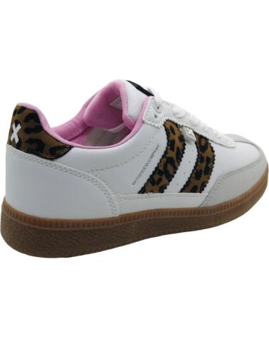 Lässige-sneaker-für-mädchen-XTI-XTI WEISSE FREIZEIT-SNEAKER MIT LEOPARDENMUSTER MODELL 151309-LEOPARDO