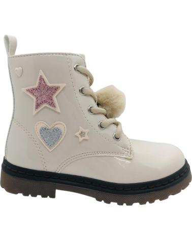 Stivaletti-De-Niña-XTI-XTI STIVALETTO MILITARE IN VERNICE PER BAMBINA 151092 BEIGE-BEIGE-BEIGE