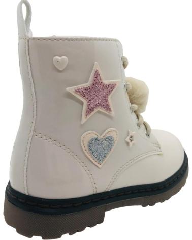 Stivaletti-De-Niña-XTI-XTI STIVALETTO MILITARE IN VERNICE PER BAMBINA 151092 BEIGE-BEIGE-BEIGE