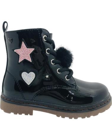 XTI BOTA NINA ESTILO MILITAR CHAROL KIDS 151092 NEGRO