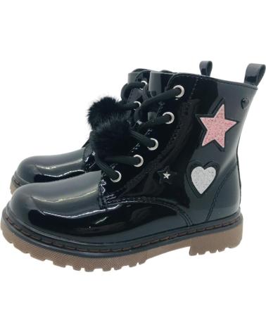 XTI BOTA NINA ESTILO MILITAR CHAROL KIDS 151092 NEGRO