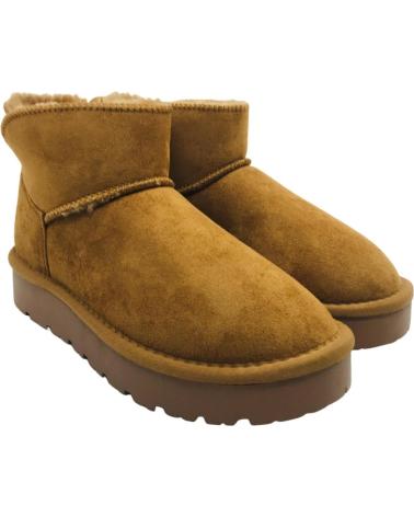 STIVALETTO AUSTRALIANO XTI 151117 CAMMELLO CON INTERNO IN PELLICCIA SINTETICA MARRóN