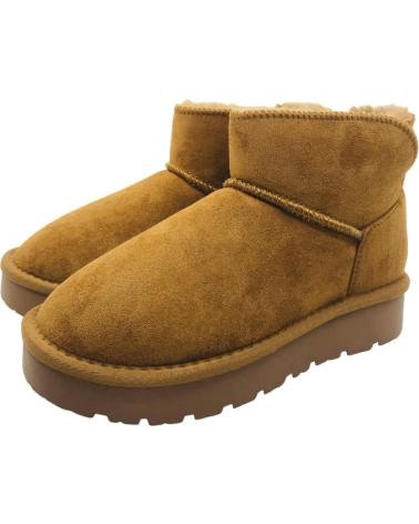 STIVALETTO AUSTRALIANO XTI 151117 CAMMELLO CON INTERNO IN PELLICCIA SINTETICA MARRóN