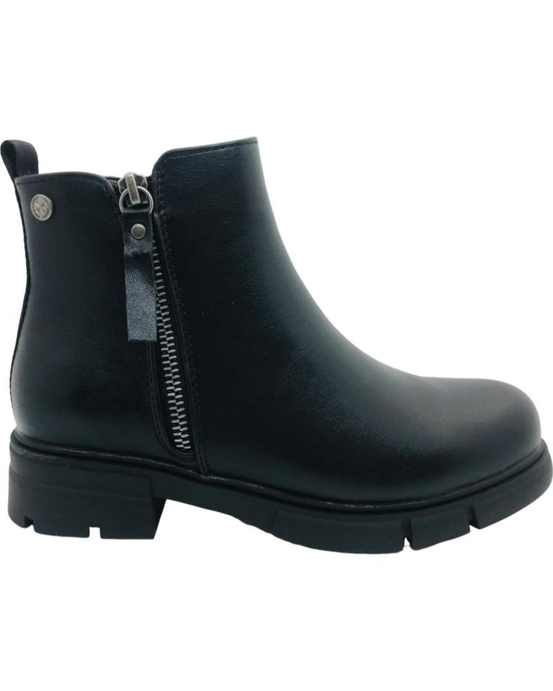 XTI BOTAS MILITARES NINA KIDS 151073 02 BOTIN CREMALLERA VITA NE NEGRO