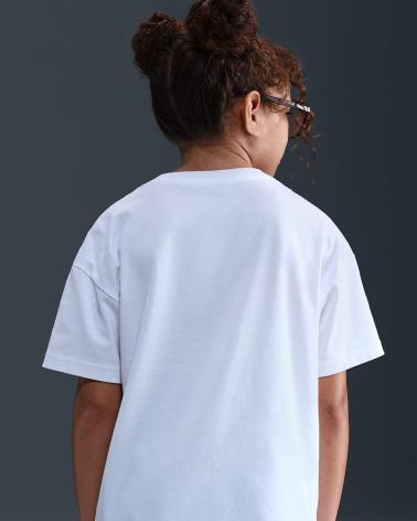 CAMISETA NIKE HV5725 BLANCA CON ESTAMPADO GRÁFICO PARA NIÑA BLANCO