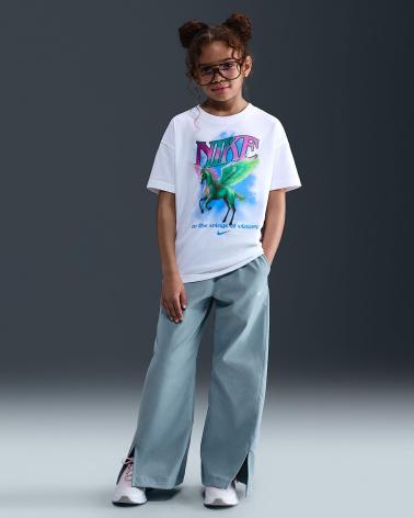 CAMISETA NIKE HV5725 BLANCA CON ESTAMPADO GRÁFICO PARA NIÑA BLANCO