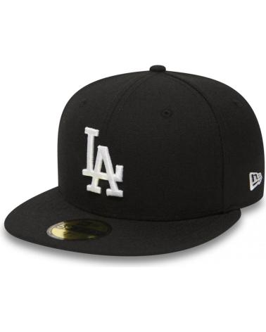 BONÉ NEW ERA 59FIFTY LOS ANGELES DODGERS MLB ESSENTIAL PRETO COM LOGO BRANCO NAN