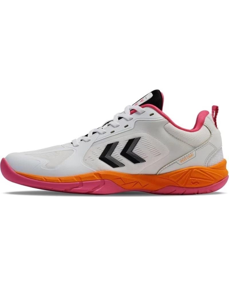 HUMMEL ZAPATILLAS SPEED COURT EN BLANCO PARA UNISEX WHITE-PINK