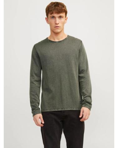 JACK AND JONES JERSEY PUNTO CUELLO REDONDO JACK JONES 12174001 VERDE