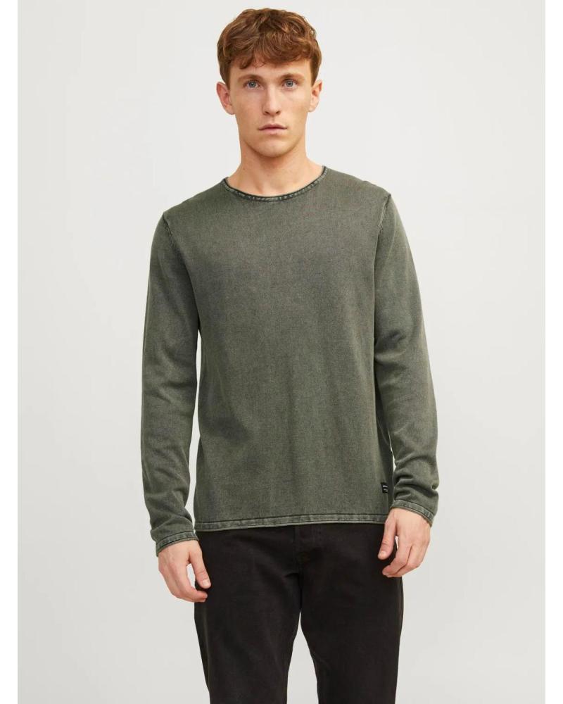 JACK AND JONES JERSEY PUNTO CUELLO REDONDO JACK JONES 12174001 VERDE