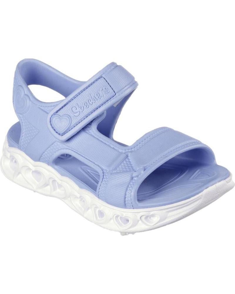 SKECHERS SPORT-SANDALEN MIT LICHTERN 308045L BLAU AZUL