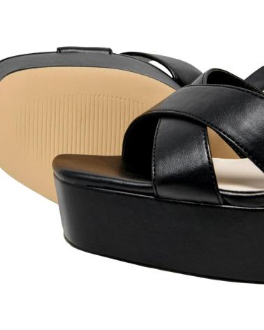 SANDALIAS DE TACÓN CON PLATAFORMA ONLY AUTUM 15288433 NEGRAS NEGRO