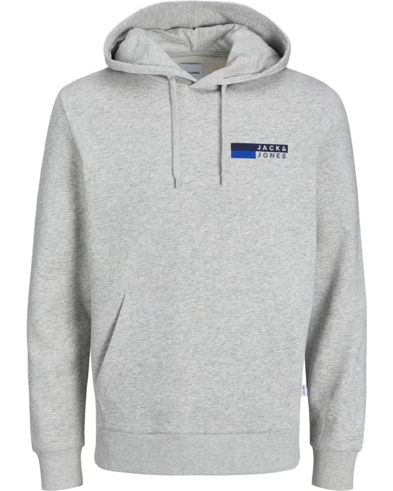 JACK AND JONES SUDADERA CON CAPUCHA JACKJONES 49611517493587 EN PARA H GRIS