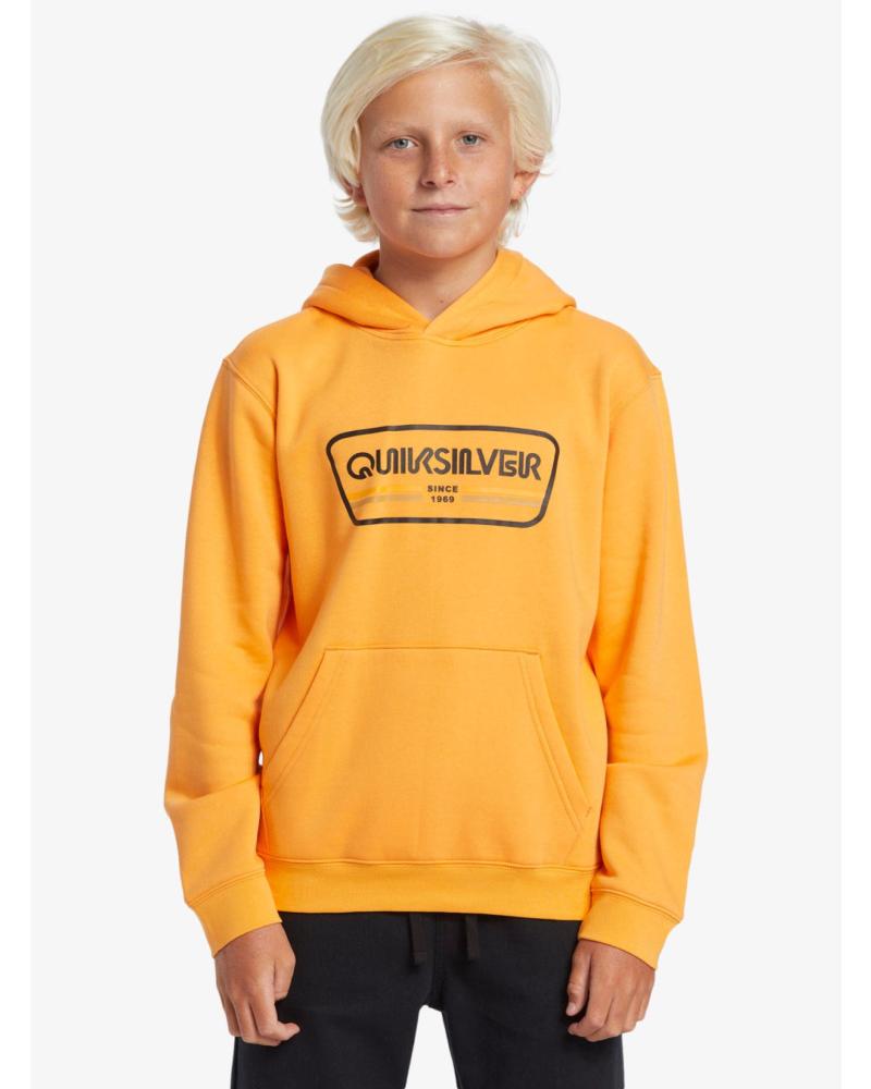 QUIKSILVER GRAPHIC KAPUZENPULLOVER FÜR KINDER ORANGE NARANJA