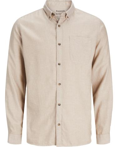 JACK & JONES SHIRT 12235974 BEIGE BEIGE