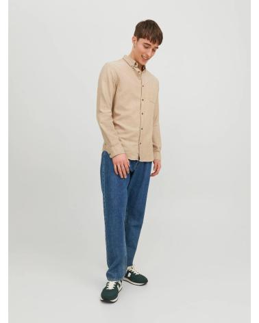 JACK & JONES SHIRT 12235974 BEIGE BEIGE