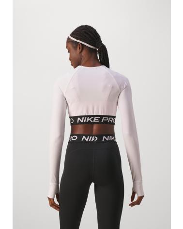 NIKE TOP CROP PRO DE MANGA COMPRIDA FV5484 BRANCO BLANCO