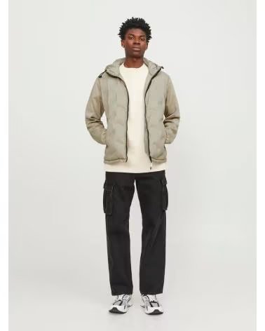 JACK AND JONES Sudadera Con Capucha JackJones 49839274426707 en beige para hombre BEIGE