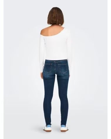 ONLY Camiseta De Manga Larga 49341462643027 en blanco para mujer BLANCO