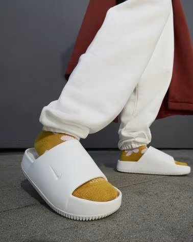NIKE CALM SLIDE DX4816 - CHANCLAS BLANCAS BLANCO