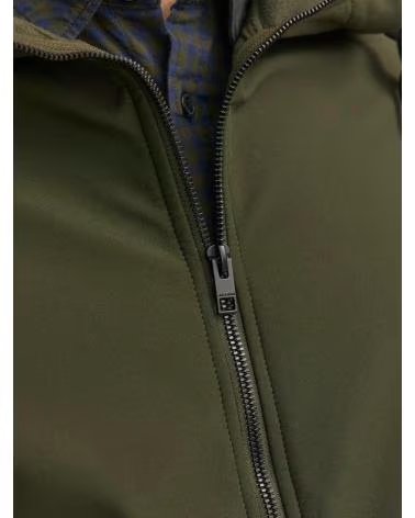 JACK AND JONES Chaqueta Softshell Jack Jones Jjebasic Rosin Con Capucha VERDE