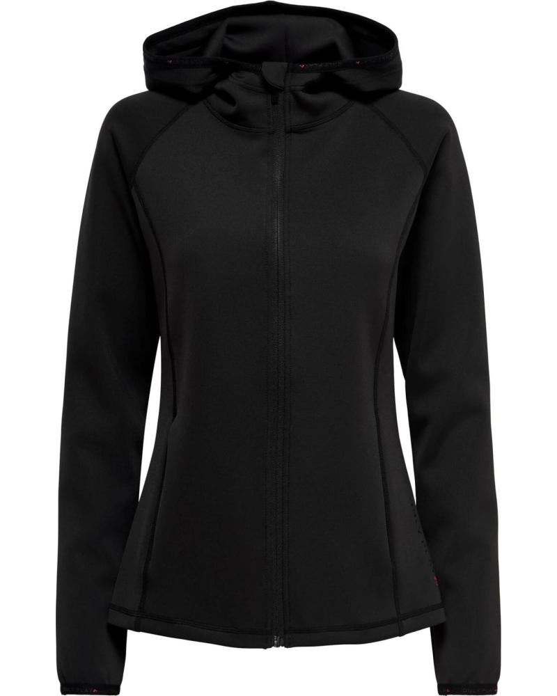 ONLY SUDADERA CON CAPUCHA 15196488 NEGRO NEGRO
